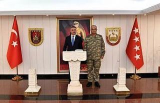 Vali Baruş’tan 2. Ordu Komutanlığına ziyaret