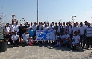 Van Gölü için gölde 5 kilometre kulaç attılar