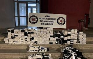 2 bin 500 paket kaçak sigara ele geçirildi