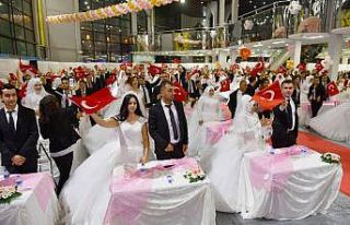 219 çifte toplu nikah töreni