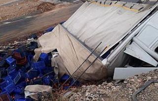 Antalya’da nar yüklü kamyon devrildi: 3 ölü