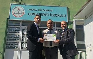 Atık pil yarışmasında birinci oldular