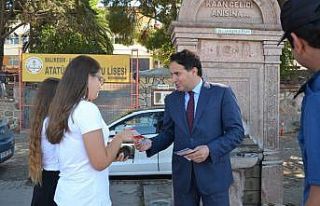 Ayvalık’ta yaya geçitlerinde ‘güvenlik’ nöbeti