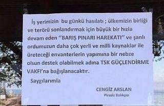 Hasılatını Barış Pınarı Harekatı’na destek...