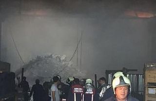 Başkent’te korkutan fabrika yangını