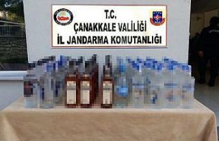 Çanakkale’de kaçak içki operasyonu