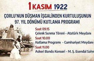 Çorlu’nun kurtuluşu etkinliklerle kutlanacak