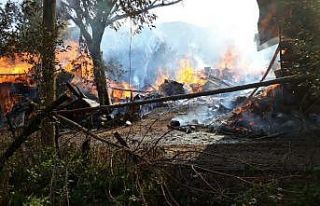 Defnedildiği gün evi yandı