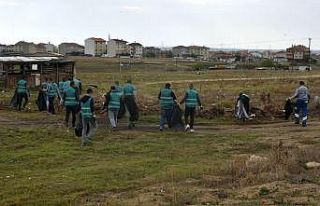 “Denetimli” temizlikte 1,5 ton çöp toplandı