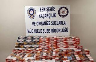 Eskişehir’de 82 bin 600 makaron ele geçirildi