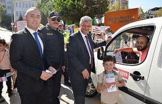 Fatsa’da yaya geçidinde farkındalık nöbeti