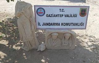 Gaziantep’te Roma dönemine ait tarihi eserler ele...