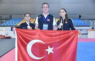 Genç taekwondoculardan 2 Avrupa ikinciliği