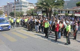Hatay’da “yaya güvenliğinin nöbetçisiyiz”...