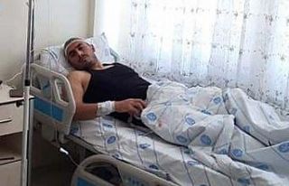 Irak sınırındaki hain saldırıda yaralanan askerlerden...