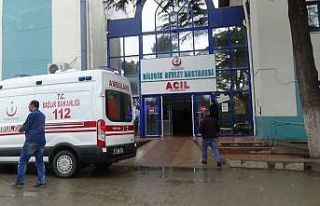 İş makinesi ile otomobil çarpıştı, 1’i bebek...