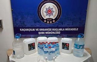 Kaçak içki satışı yapan şüpheli gözaltına...