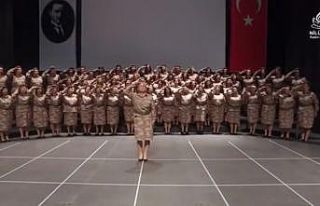 Kadın Korosu Mehmetçik için marş yazdı, söyledi