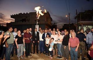 Karacaoğlan’da doğalgaz sevinci