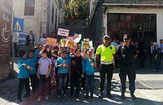 Kemaliye’de ‘Yaya Geçidi Nöbeti’ farkındalık...