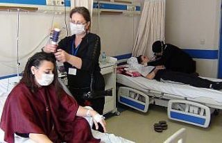 Kursiyerler uygulama imkanı, hastalar moral buluyor