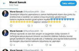Murat Sancak görevi bırakma kararını askıya aldı