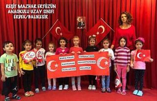 Öğrencilerden Mehmetçiğe destek