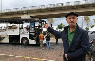 Otobüs yangınlarına "Otobüslerdeki televizyon...