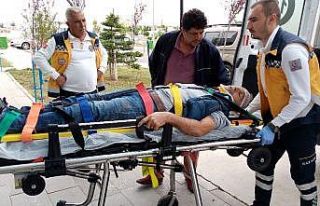 Otoyol inşaatında görünmez kaza