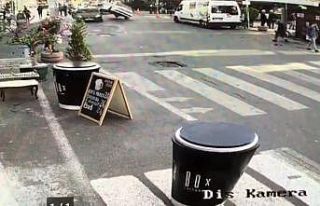 (Özel) İstanbul’da akıl almaz kaza kamerada