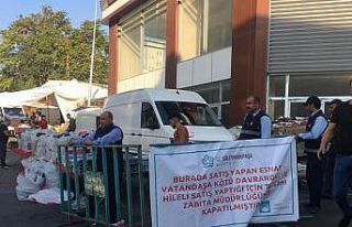 Pazardaki hileli satışa tezgah kapatma cezası