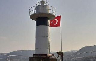 Perşembe Balıkçı barınaklarında Türk bayrakları...