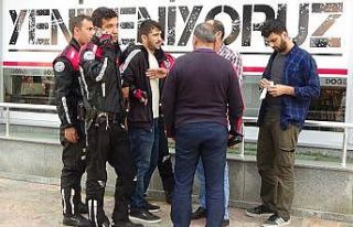 Polisten kaçarken ayakları dolandı