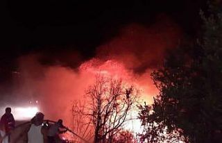 Samandağ’da otluk alanda çıkan yangın korkuttu