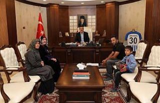 Şehit ailesinden Vali Akbıyık’a ziyaret