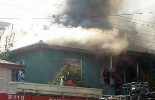 Suriyeli ailenin evinde korkutan yangın