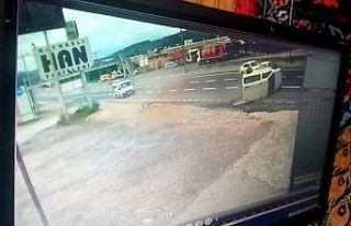 Sürücünün attığı makas kazaya neden oldu