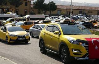 Taksicilerden Barış Pınarı Harekatı’na konvoylu...