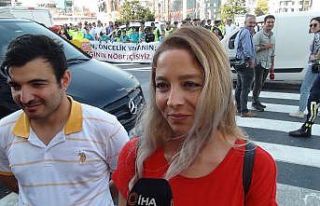 Taksim’de “Öncelik hayatın, öncelik yayanın”...