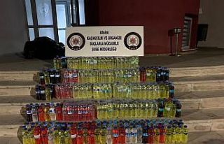 Tekel bayisinden 209 litre kaçak içki çıktı