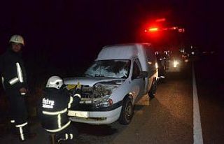 Yardıma diye giden şoförün arabasında patlama