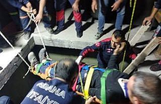 5 metre yükseklikten beton zemine çakılan işçi...