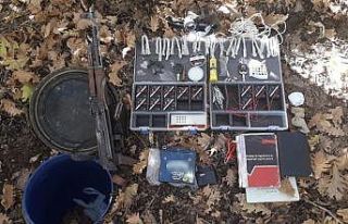 Bingöl’de bidonla gömülü kaleşnikof ve çok...