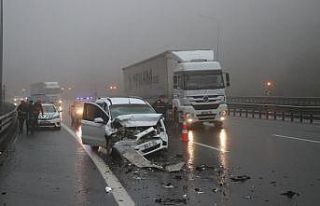 Bolu’da TEM Otoyolu’nda kaza: 6 yaralı