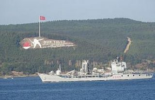 Çanakkale Boğazı’ndan peş peşe NATO gemileri...