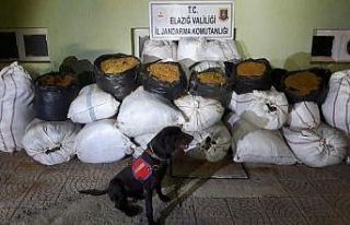 Elazığ’da jandarma 2 ton 370 kilo kaçak tütün...