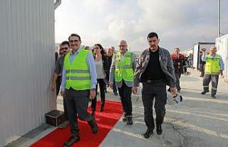 Enerji Bakanı Dönmez Türk Akım alım terminalini...