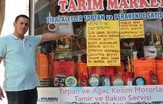 "Borcunuz azalırsa veresiye devam eder"