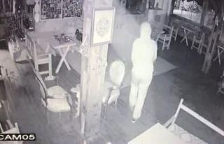 İş yerine giren hırsız çaldığı bozuk paralarla...