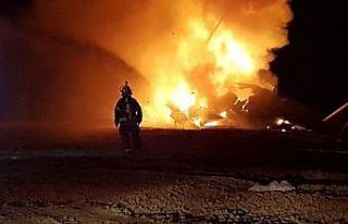 İsrail’de askeri helikopter alev alev yandı